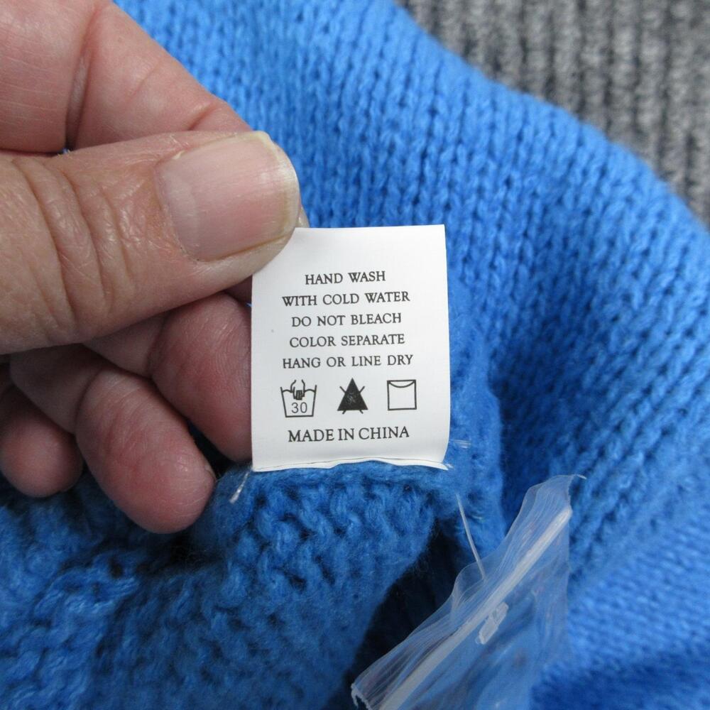 Mure+Grand Sweater Girls M/L Blue You're A Reel Catch Puff Cardigan Lobster NWT - Picture 13 of 16
